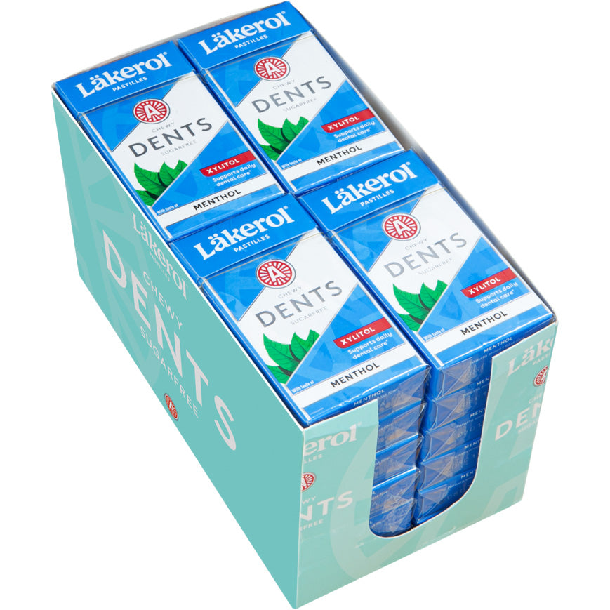 Läkerol Dents Menthol ksylitolipastilli 36g x 24 askia