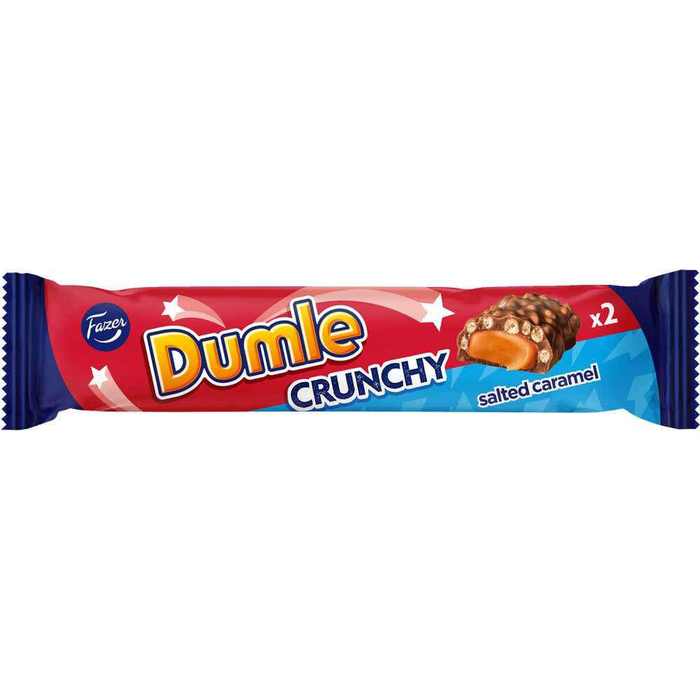 Fazer Dumle Crunchy Salted Caramel suklaapatukka 55g