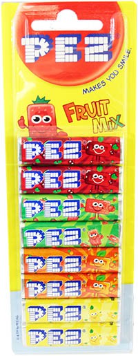 PEZ Fruit Mix täyttöpakkaus 8