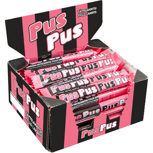 Cloetta PusPus Strawberry Filled Licorice 50 pcs