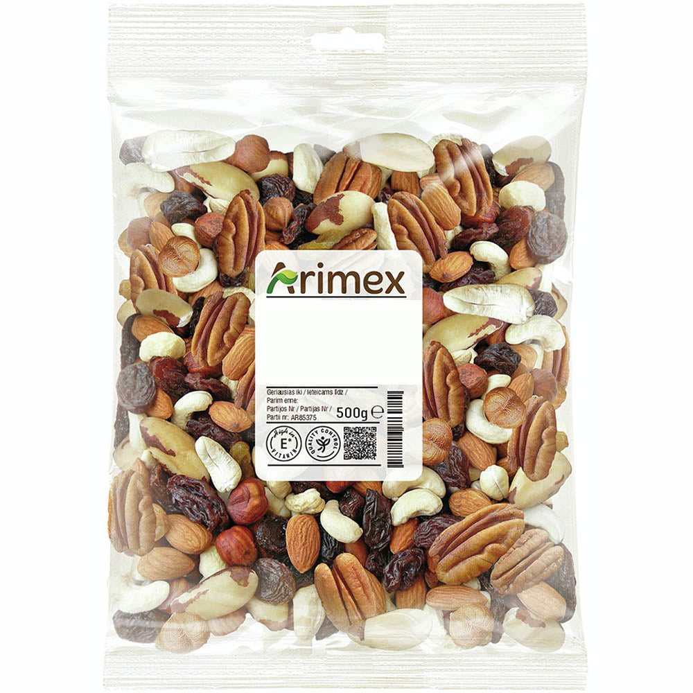 Arimex Deluxepähkinöitä ja rusinoita 500g