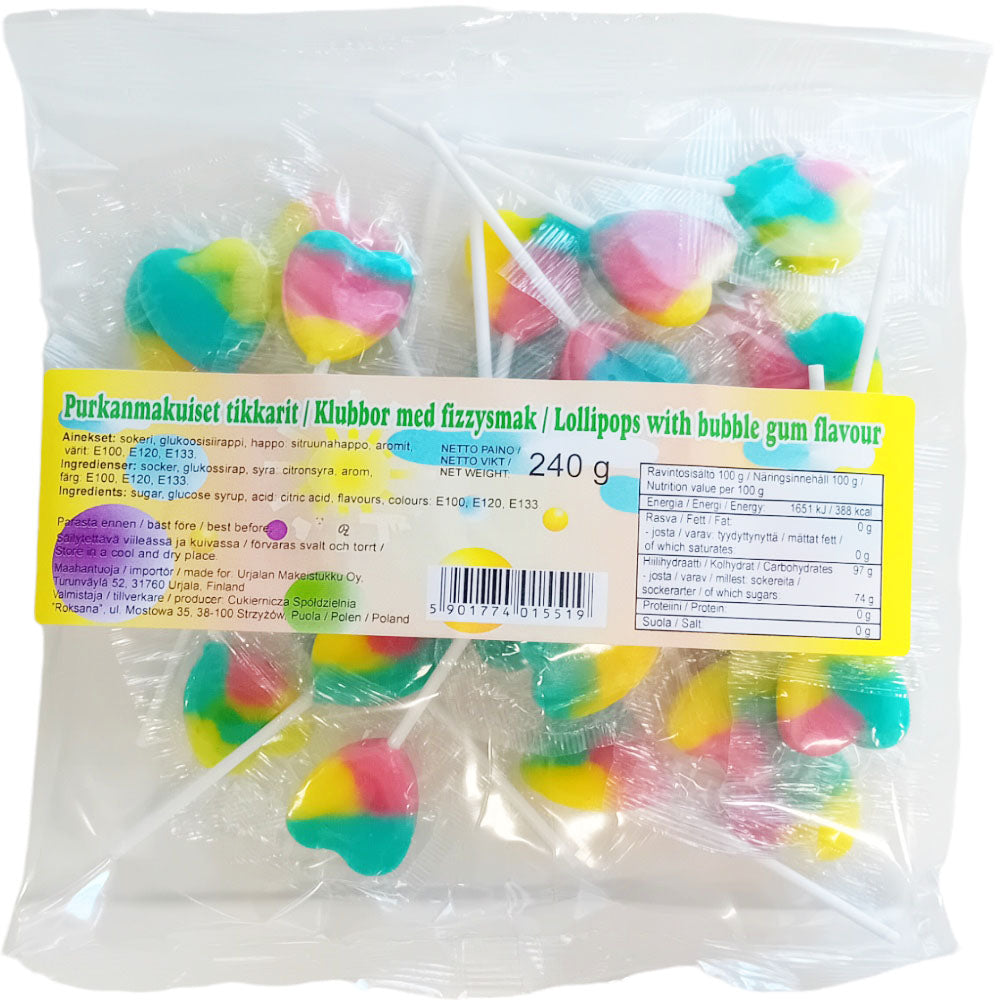 Purkanmakuiset tikkarit 240g