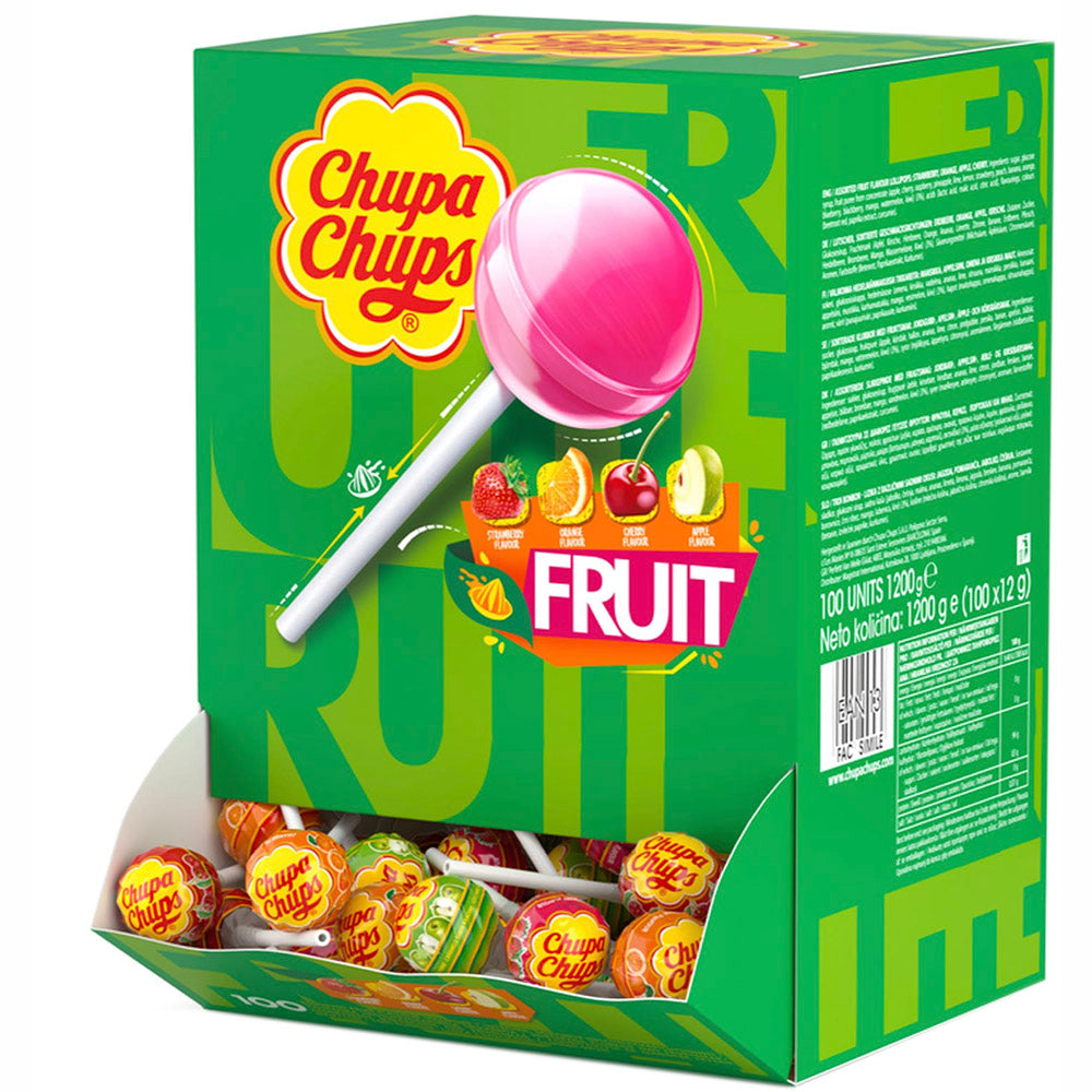 Chupa Chups Fruit tikkarit 100kpl