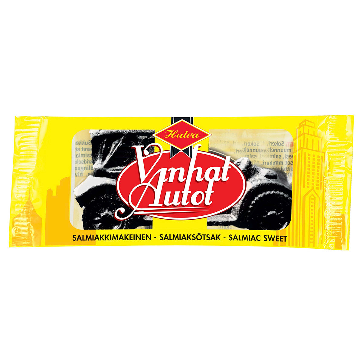 Halva Vanhat Autot Salmiakki 15g