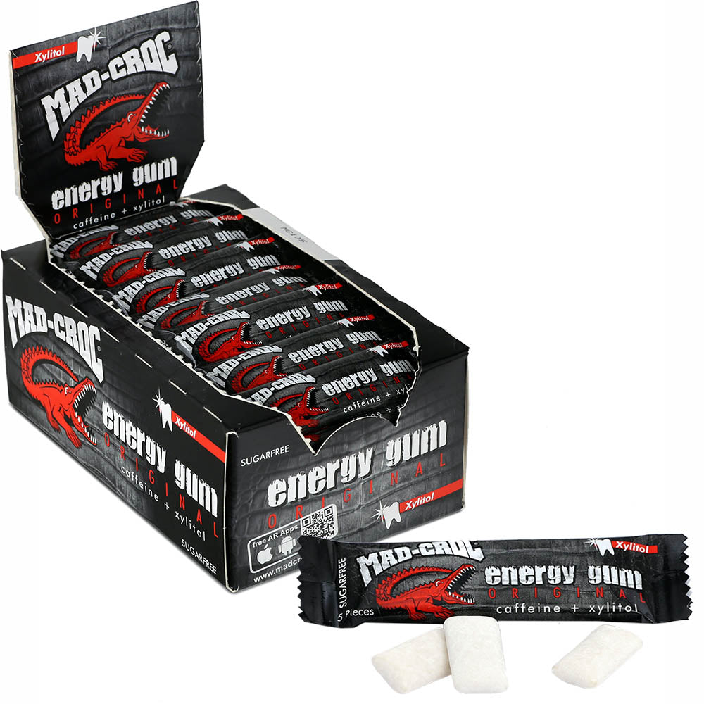 Mad-Croc Energy Gum täysksylitoli energiapurukumi 6