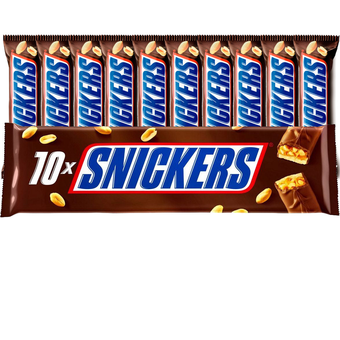 Snickers suklaapatukka 10-pack (10x50g)