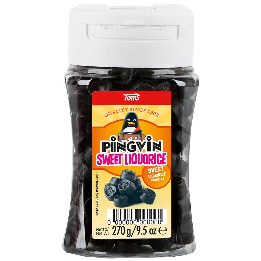 Toms Pingvin Sweet Liquorice lakritsipastilli 270g